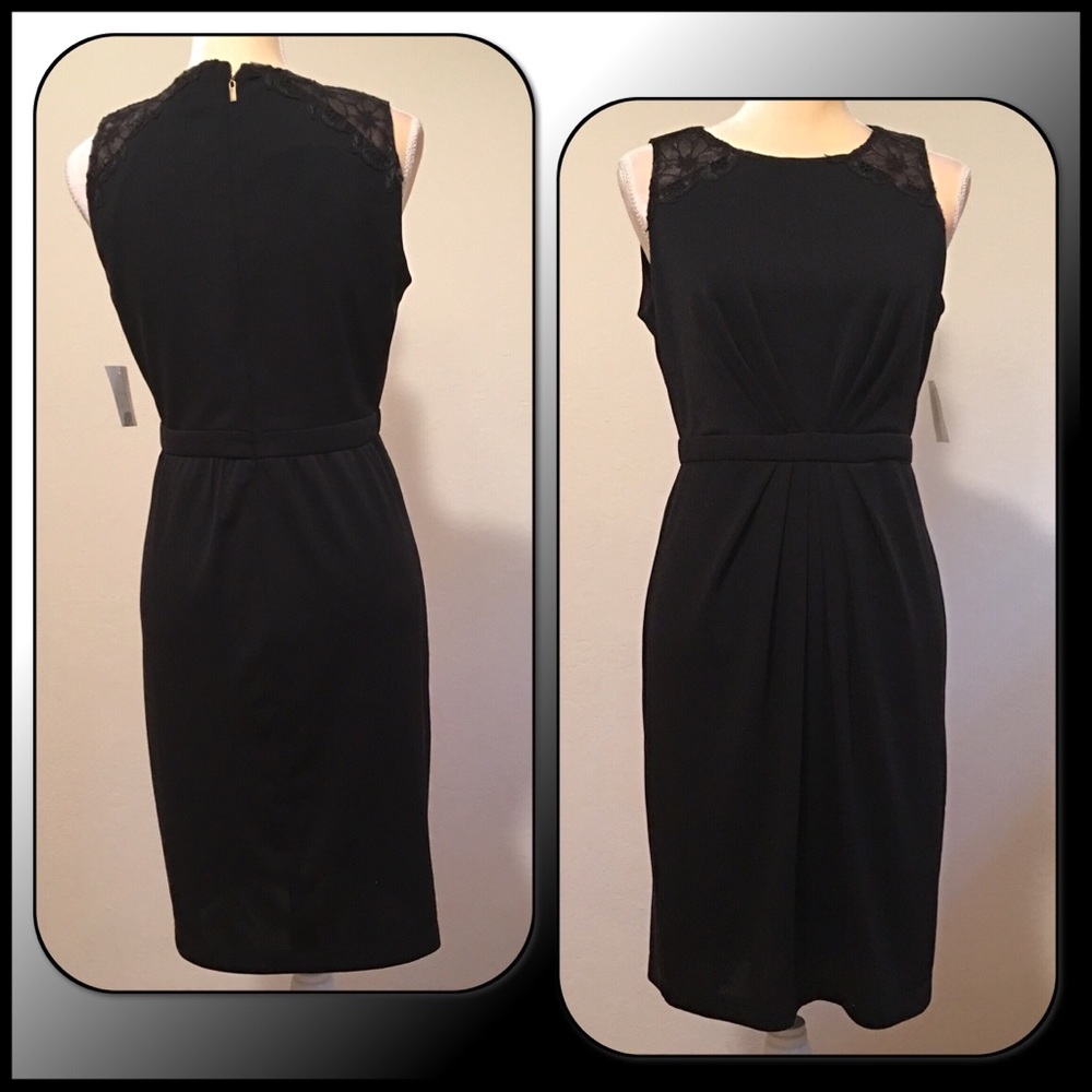 Donna Morgan • Embroidered Shoulder Sheath Dress